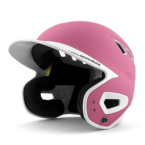 Boombah DEFCON Batting Helmet Pink/White NOSCAE - Size Junior 6 1/4" - 7"