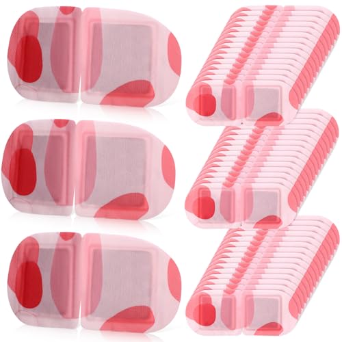 Funnysoft 100 Pcs Self Heated Steam Eye Masks Disposable Self Heating Eye Mask Bulk Steam Mask Warm Compress Gifts for Home Office Travel Warm Sleep Supplies (Pink)