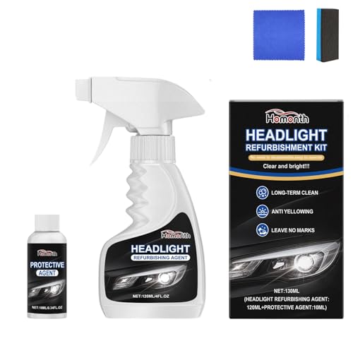 Zentric Headlight Restoration Fluid Kit, 2026 Upgraded Headlight Restoration Kit,