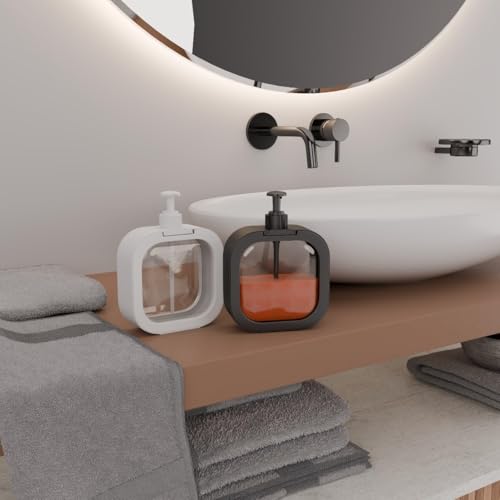Image of MARKWELL Soap Dispenser for Wash Basin, Pack of 2 | Hand Wash Dispenser Bottle for Bathroom & Kitchen | Liquid Soap Pump Bottle | Refillable Handwash Dispenser | Multicolor