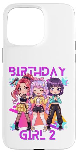 Funny Chibi Kpop Girl It's My 2nd Birthday �X�}�z�P�[�X iPhone 15 Pro Max �p