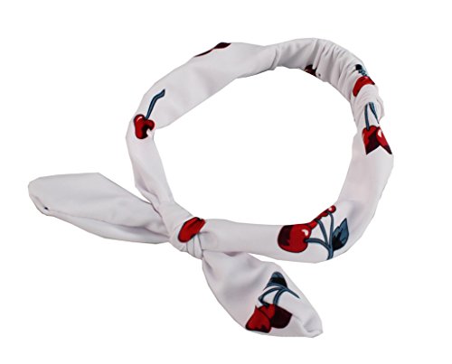 Dalary Baby Girl Cherry Pattern Bathing Suits Outfits Rompers With Headband (1-2 Years,White) #TOP5