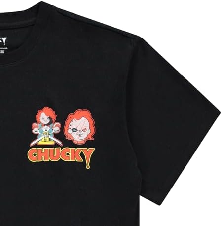Amazon.co.jp: チャッキーメンズチャイルドプレイTシャツ-フロントと