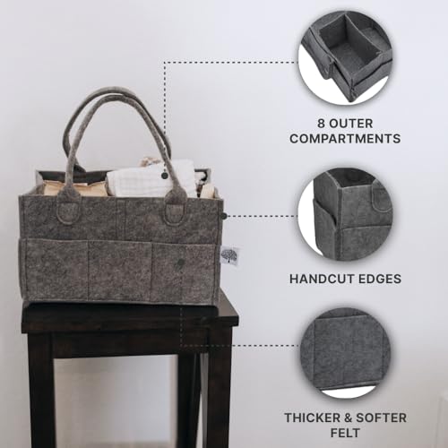 image for Parker Baby Co. Parker Baby Diaper Caddy - Nursery Storage Bin and Car