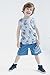 Disney Mickey Mouse Goofy Donald Duck Infant Baby Boys T-Shirt Tank Top & Shorts 3 Piece Outfit White/Blue Good Vibes Only 12 Months