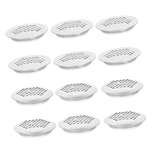 DECOMELODY Rundes Edelstahl Belüftungsgitter für Schränke