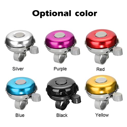 Andoer Guiador de bicicleta Sinos de metal Buzina de sinos de bicicleta Buzina de sinos de bicicleta