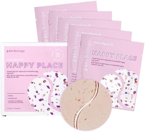 Patchology Happy Place Eye Patches for Puffy Eyes & Dark Circles | 5pk