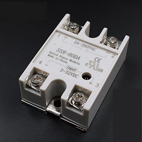 Relais Statique SSR 80A MOBYAT DC 3-32V pour régulateur PID