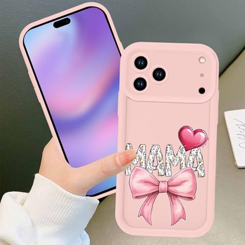 Coque silicone TPU premium pour iPhone 17 Pro Max cœur imprimé - 5