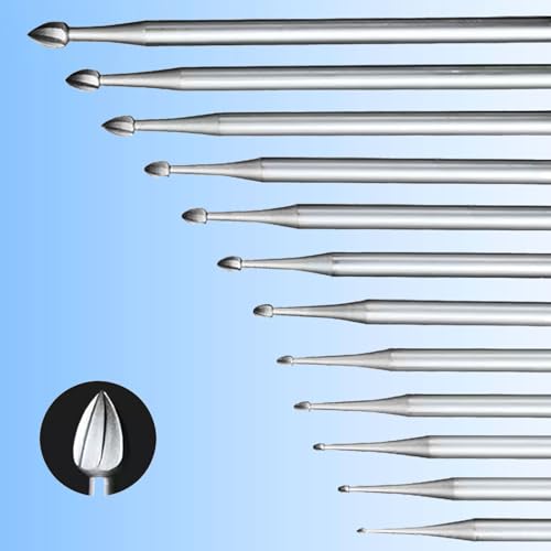 12 Puntas Bud Burr para Joyería de 3/32'' para Herramientas Rotativas miniatura 2
