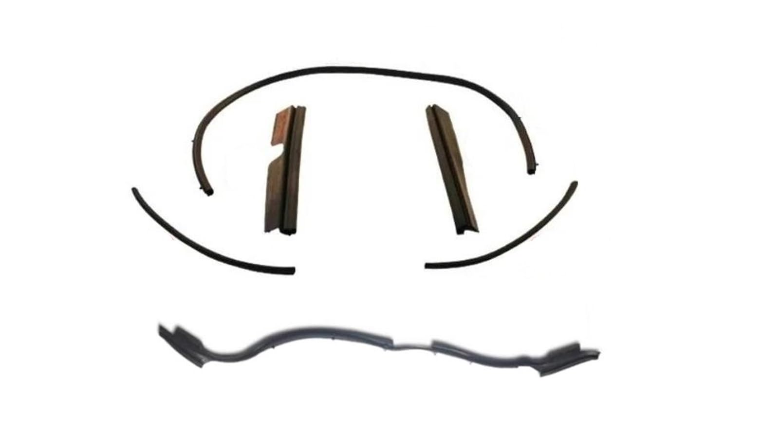 Frtrgvuvxp 5 Pcs Kit Automotive Weather Stripping 1 Piece Hood Rubber Seal For Toyota Rav4 2008-2012 Bonnet Rubber Weather Strip Body Rubber 53388-0R020(5 Pcs Kit)