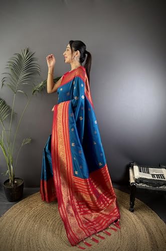 Leeli Peeri Designer zari woven silk saree in soft silk – image 3
