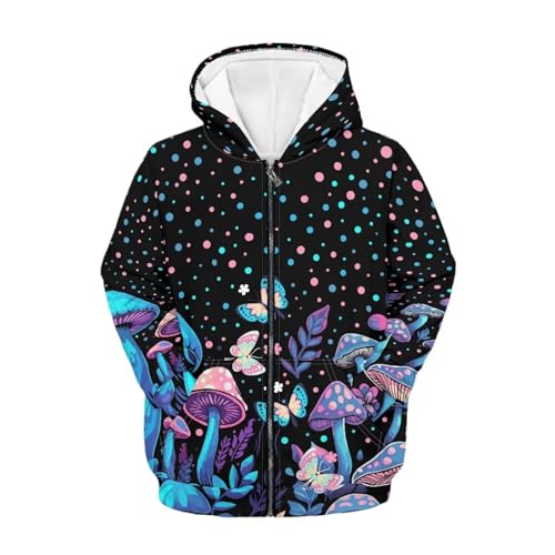 Hawapod Girls Zip Up Hoodies For 6-16 Years Winter Warm Sweatshirt Pullover With Pockets Outerwear