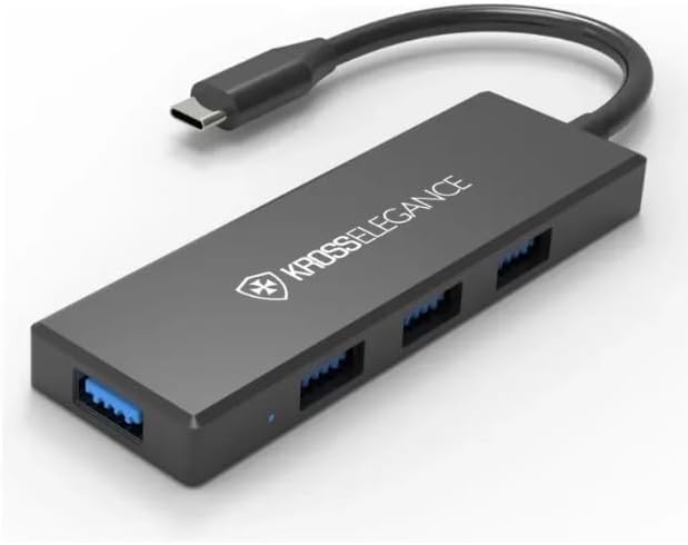 Adaptador Kross USB-C x 4-USB 3.0