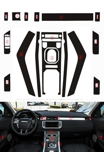 Accessoire carbone 5D Land Rover Range Rover Evoque pour panneau de commande - 5