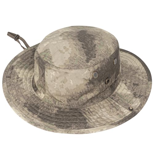 Image of Sun Hats for Men Women Boonie Hat Foldable Fishing Hat UPF 50+ Bucket Hat for Fishing Hiking Garden Safari Beach