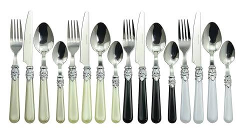 Image of Gypsy Color Glam Mix & Match Stainless Steel Flatware Collection, Set of 16