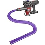 Sealegend Dryer Lint Vacuum Attachment Compatible with Dyson V15 V12 V11 V10 V8 V7 Gen5 Cordless Vacuum Cleaner, Flexible Dryer Vent Cleaner Kit Lint Removal Tool Purple