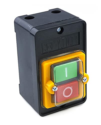 Bouton-poussoir étanche interrupteur moteur triphasé 380V monophasé 250V 10A plastique