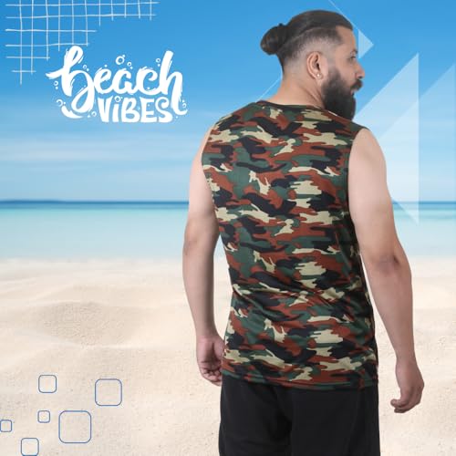Image of Sleeveless T Shirts for Men - Gym Vest, Sando Tank Top Wear, Workout Baniyan, Stringers Inner Shirt, Bodybuilding Tshirts, Sports Tshirt Vests, Stylish Tanks Tops