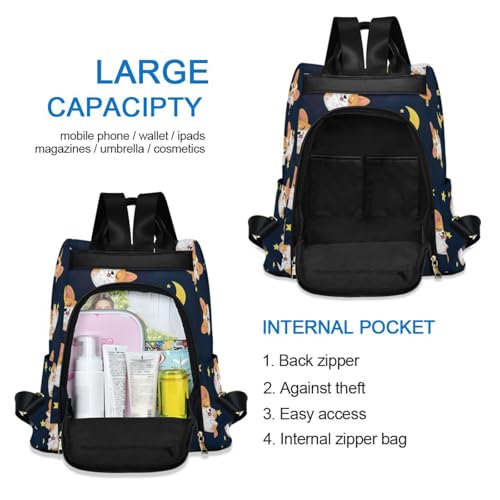 Sac à dos corgi imperméable et léger avec grand compartiment - 3