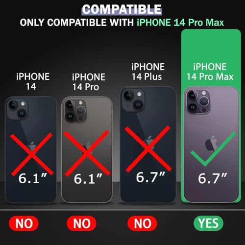 Image of Compatible with iPhone 14 Pro Max | Premium Textured Microfiber Candy Protective Case | Shock-Absorbing Back Cover with Enhanced Camera Guard (Black)