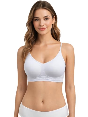 Image of Viola's Secret 6 Pack of Color Print T-Shirt Bras B Cup C Cup and D Cup