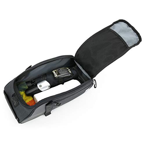Roswheel Essentials Series 141466 Bike Trunk Bag Bicycle Rear Rack Pack Cycling Accessories Pannier, 8L Capacity