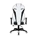 Produktbild Gaming Stuhl Bürostuhl Schreibtischstuhl mit Armlehne Gamer Stuhl Drehstuhl Höhenverstellbarer Gaming Sessel PC Stuhl Ergonomisches Chefsessel mit Fußstützen (3219-Weiß)