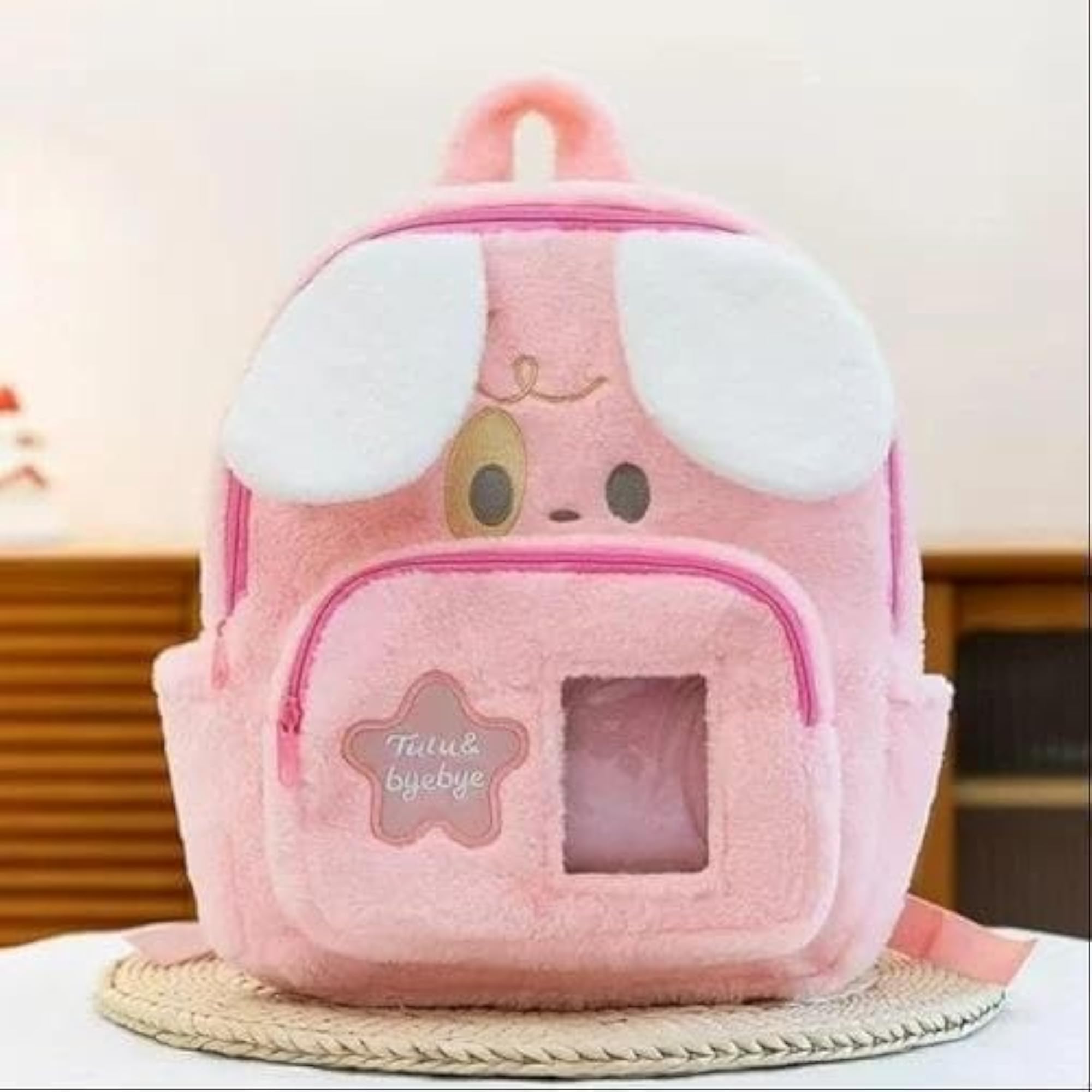Soft Kawaii Puppy Plush School Backpack