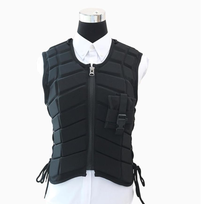RAGOPILEN Body Protector Horse Riding, Equestrian Body Protector Black Multiple Sizes(XL (for height 175-180cm))