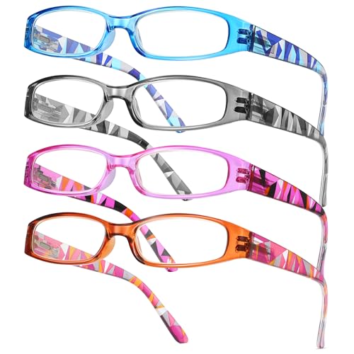 Image of Gaoye 4-Pack Readers for Women, Blue Light Blocking Reading Glasses, Stylish Reading Glasses for Women in 4 Patterns
