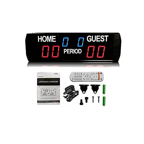 Marcador Digital, Marcador Portátil Inalámbrico Electrónico Led Tenis Padel Marcador Digital para Juegos Voleibol/Baloncesto/Fútbol/Ping Pong/Bádminton,Score Keeper
