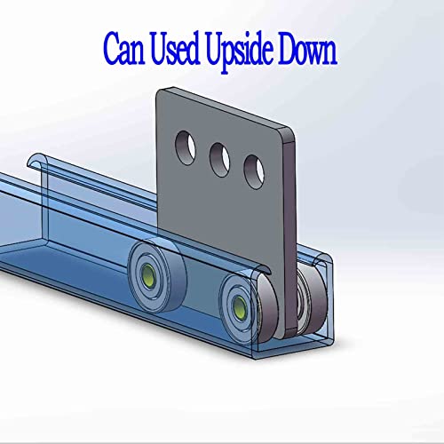 2Pcs 4 Wheel Trolley Assembly Rollers Four Bearing Trolley Assembly For 1-5/8" Wide And All 1-5/8" Or Taller Strut Channel #TOP4