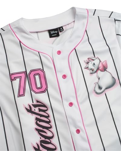 Image of Disney Womens Baseball Jersey Lightweight Graphic Baseball Shirts for Women | 100% Polyester Fabric, Lightweight & Breathable, Mesh or Button-Down Styles