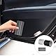 2 x Carbon Folie Autofolie Transparent Schwarz,Kratzfest Lackschutzfolie Auto Einstiegsleisten Schutzfolie,3D Carbonfolie Selbstklebende für Fahrrad Motorrad Auto(10 x 300cm/7 x 300cm) + Abstreifer