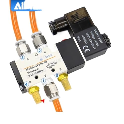 Électrovanne pneumatique électrique 12V 24V 220V à commande directionnelle