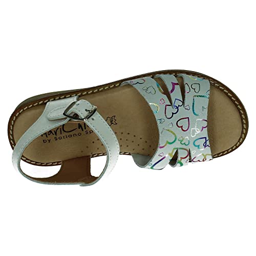 Sandales coeurs fille blanche taille 25 chaussure été enfant - 5