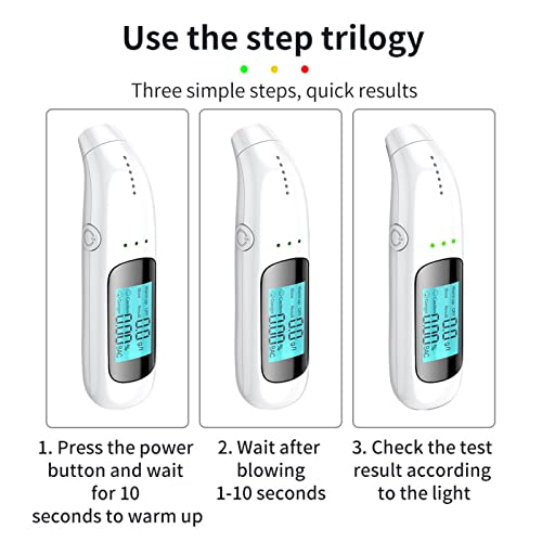 Bafômetro portátil com visor digital LED, bafômetro sem contato com visor digital LED – Bafômetro re