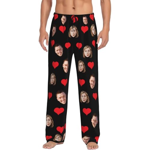 Custom Pajama Pants with Face for Men Women Funny Lover Gift S