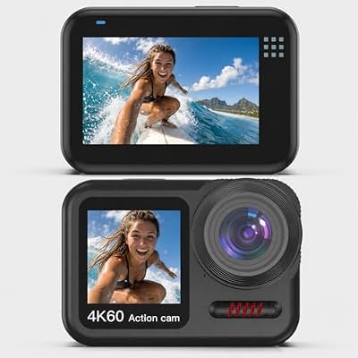 Xoieod Action Camera 4K 60FPS 64MP Waterproof with Stabilization for Sports