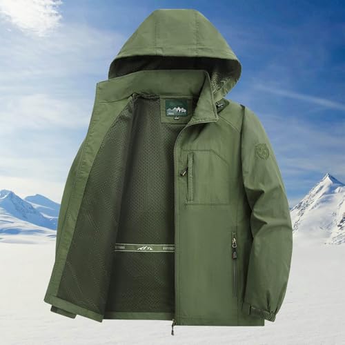 Mens Casual Jacket Windproof Lightweight Mountain Sport Jacket with Removed Hood Zip Pockets Windbreaker for Hiking2