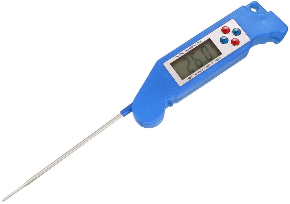 Thermomètre à viande ultra rapide XYWHPGV bleu à lecture instantanée