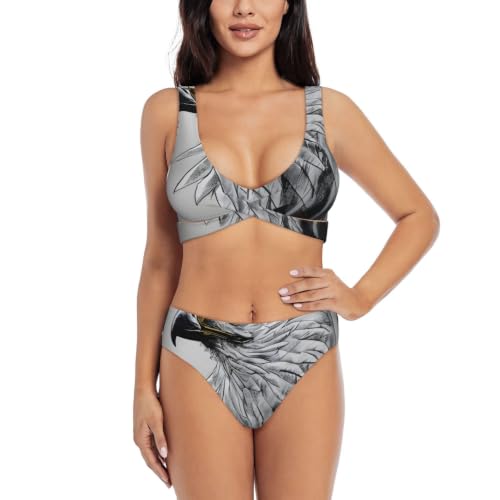Maillot de bain deux pièces résolvant le problème de maintien grâce au triangle réglable