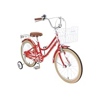 Amazon | 子供用自転車 18インチ スチール 補助輪付き 前カゴ 前後