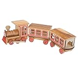 Modelo de figura de tren: 🚂🚂 【tren de de madera】 hecho de madera y abs, este modelo de tren es muy resistente y duradero. el modelo de tren de madera es un gran para cualquier que ama los trenes o las figuras coleccionables. es perfecto para cumpleaños, días festivos o cualquier ocasión en la que quieras mostrárselo a alguien. el modelo de tren también permite compartir tu amor por los trenes con los demás.