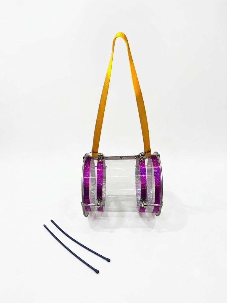 MUSIQAA JAHAN® Fiber Dhol For Kids with Two Sticks and Belt-image-33