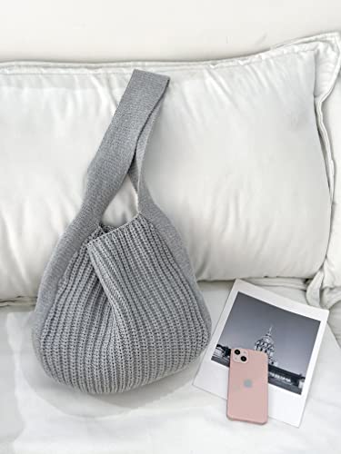 Image of ENBEI Women's Crochet Tote Bag Knit Shoulder bag,Aesthetic Bag,Cute Eco-Friendly Tote for Travel,Daily Use,Gift Box Packaging