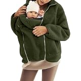 Tragejacke Winter Teddyfleece Jacke Damen Winterjacke Schwangerschaft